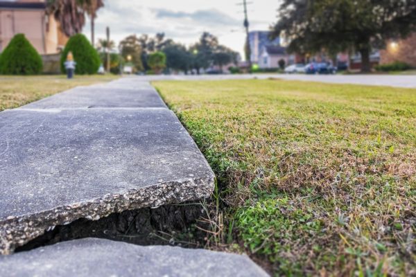 Concrete Sidewalk Crack Repair